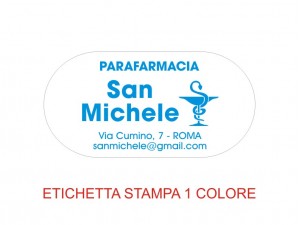 Etichette adesive per farmacie e parafarmacie (mm 48x24) (cod. 37P)